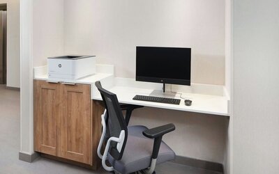 Work station at Fairfield By Marriott Inn & Suites Fort Lauderdale Northwest.