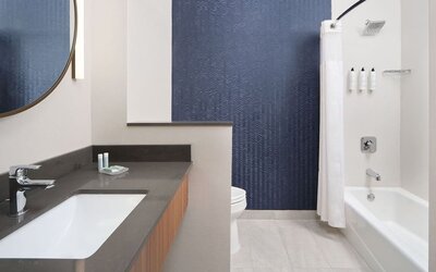 Bathroom at Fairfield By Marriott Inn & Suites Fort Lauderdale Northwest.