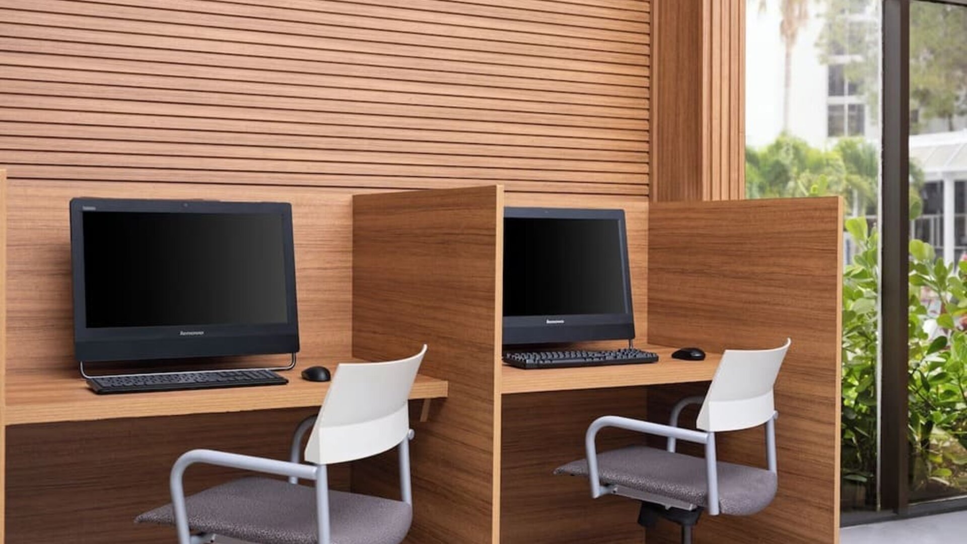 Business center at at Holiday Inn Resort Kissimmee By The Parks By IHG.