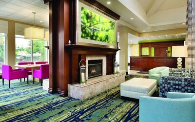 Lobby at Hilton Garden Inn Niagara-on-the-Lake.