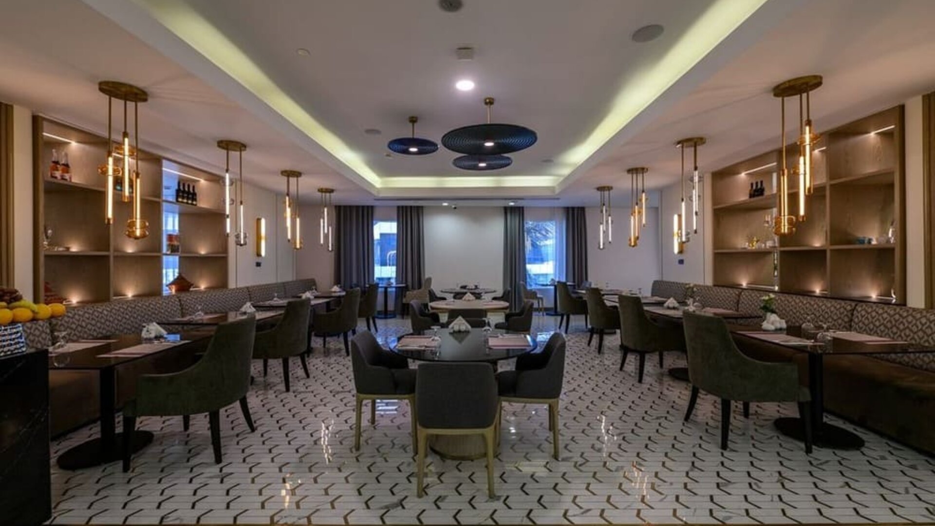 Dining area at DoubleTree By Hilton Jeddah Al Andalus Mall.
