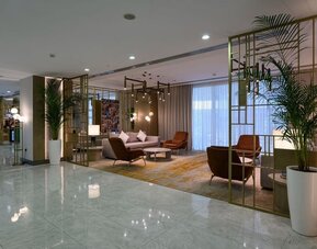 Lobby at DoubleTree By Hilton Jeddah Al Andalus Mall.