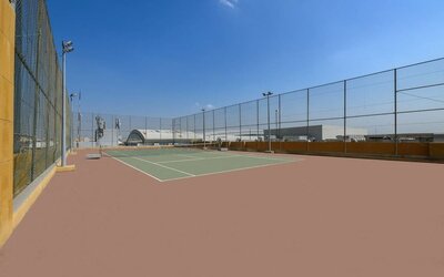 Tennis court at DoubleTree By Hilton Jeddah Al Andalus Mall.