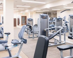 Gym at DoubleTree By Hilton Krakow Hotel & Convention Center.