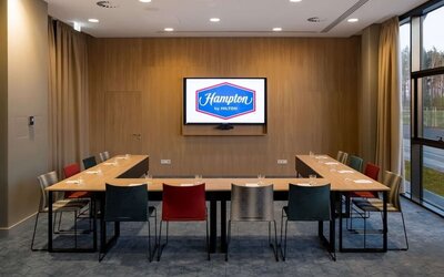 Meeting room at Hampton By Hilton Riga Airport.