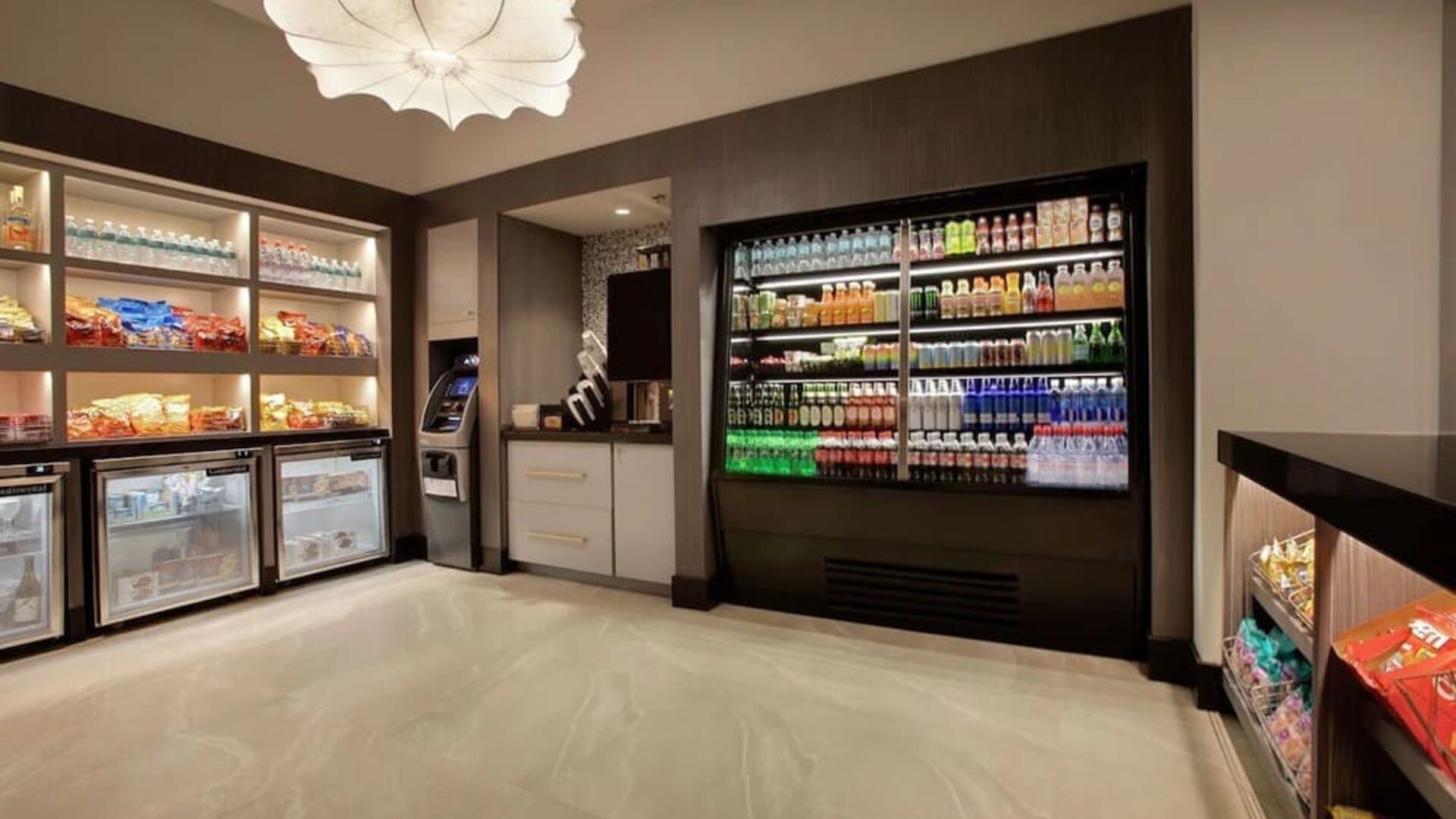 Snack bar at Embassy Suites By Hilton Orlando Airport.