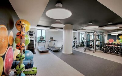 Gym at THesis Hotel Miami Coral Gables, Curio Collection By Hilton.
