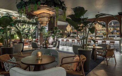 Dining area at THesis Hotel Miami Coral Gables, Curio Collection By Hilton.
