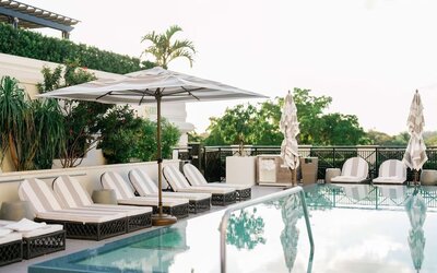 Outdoor pool at THesis Hotel Miami Coral Gables, Curio Collection By Hilton.