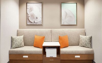 Business center at Hampton Inn & Suites Miami Kendall.