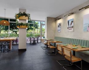 Dining area at YVE Hotel Miami.