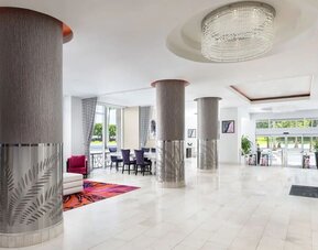 Lobby at YVE Hotel Miami.
