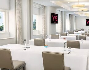Meeting room at YVE Hotel Miami.
