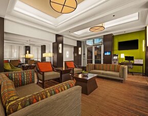 Lobby at Best Western The Plaza Hotel Honolulu Airport.