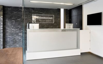 Reception at at Four Points Flex By Sheraton Birmingham Jewellery Quarter.