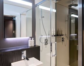 Bathroom at Four Points Flex By Sheraton Birmingham Jewellery Quarter.