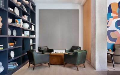 Lobby at Canopy By Hilton Austin Downtown.