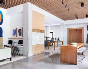 Lobby at Canopy By Hilton Austin Downtown.