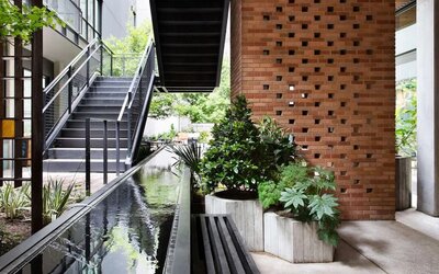 Outdoor area at Canopy By Hilton Austin Downtown.