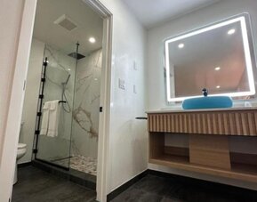 Bathroom at Nubell Motel.