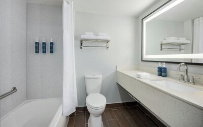 Bathroom at Four Points By Sheraton College Park Atlanta Airport.
