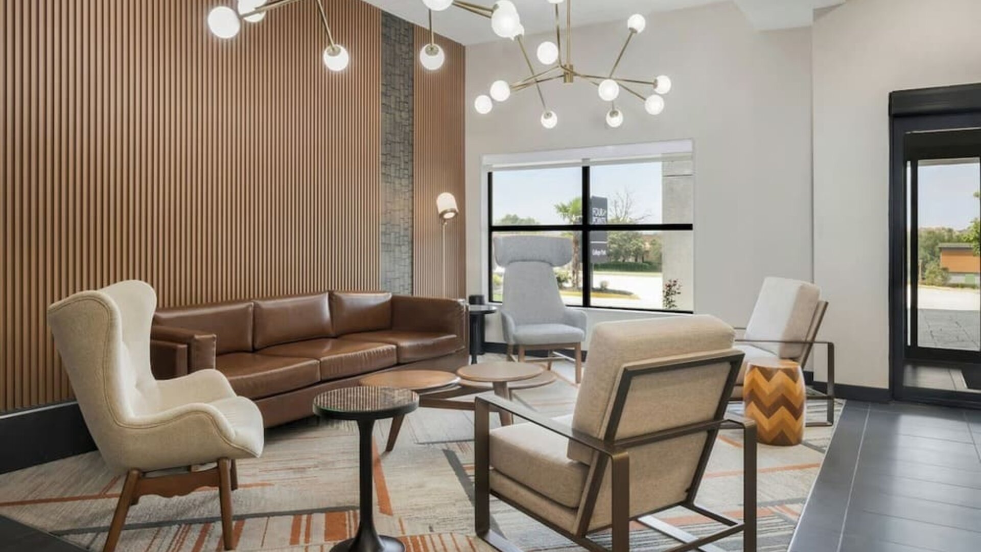 Lobby at Four Points By Sheraton College Park Atlanta Airport.