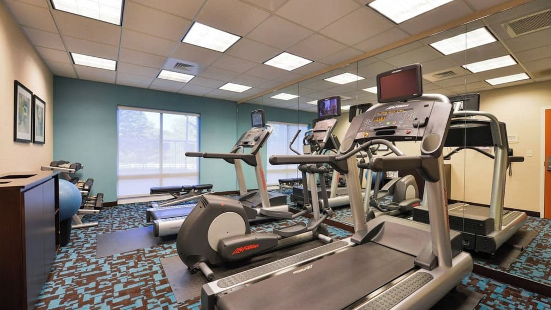 Gym at Fairfield By Marriott Inn & Suites White Marsh.