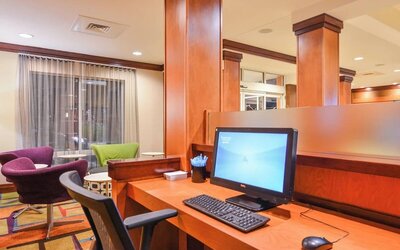 Business center at Fairfield By Marriott Inn & Suites White Marsh.