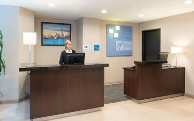 Reception at at Holiday Inn Express Wall Street.