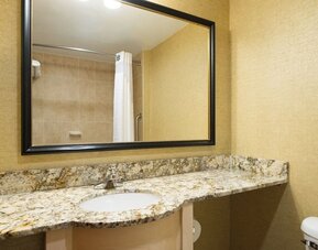 Bathroom at Holiday Inn Express Wall Street.