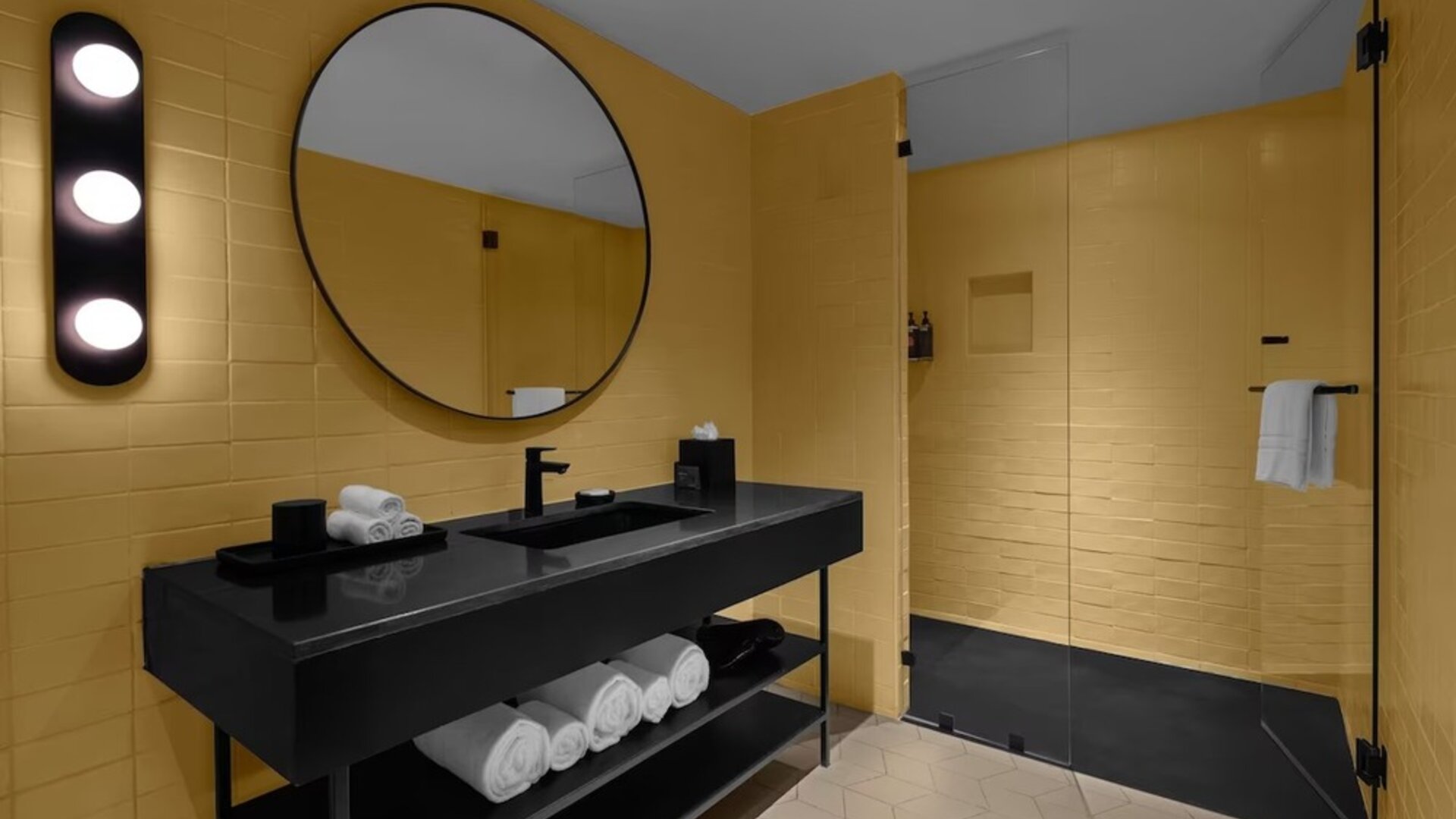 Bathroom at at ROK Hotel Kingston, Tapestry Collection By Hilton.