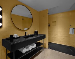 Bathroom at at ROK Hotel Kingston, Tapestry Collection By Hilton.