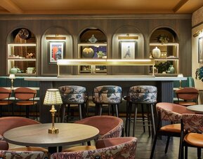 Hotel bar at Leonardo Hotel Dublin Parnell Street.