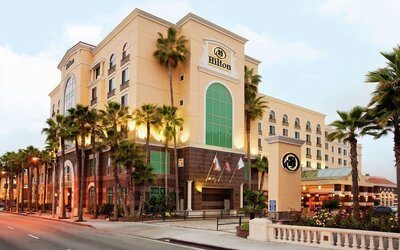 Breathtaking exterior of Hilton Los Angeles/San Gabriel.