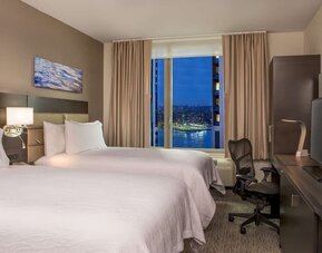 Day use room with work station at Hilton Garden Inn NYC Financial Center/Manhattan Downtown.