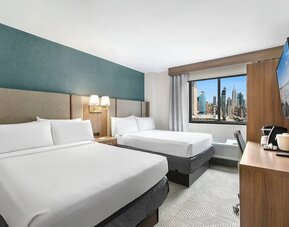 Day use room with work desk and beautiful views at Holiday Inn Manhattan 6th Ave - Chelsea.