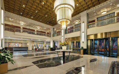 Front lobby at New Yorker by Lotte Hotels