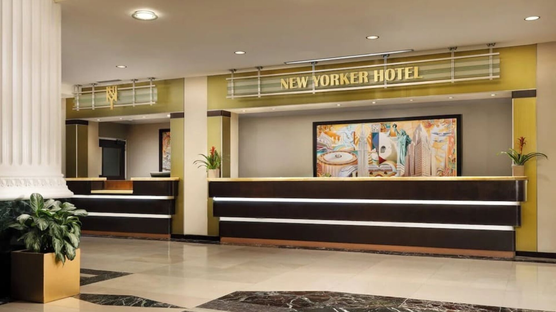 Reception at New Yorker by Lotte Hotels.