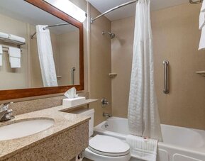 Bathroom with towels  at Comfort Inn Glenmont - Albany South.
