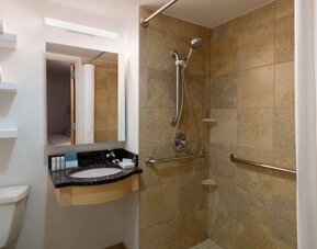 Bathroom at Hampton Inn Times Square South.