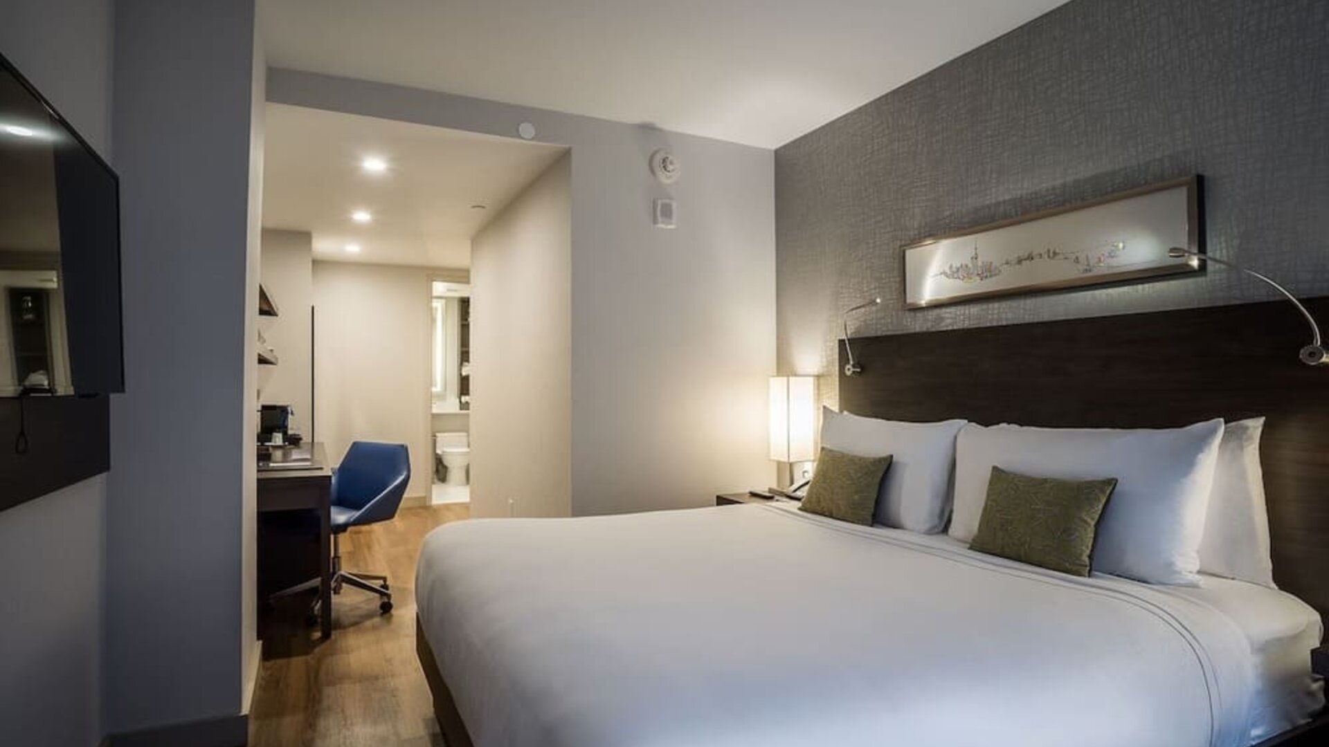 Day use room with work desk at The Bernic Hotel New York City, Tapestry Collection By Hilton.