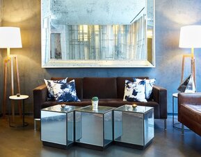 Lobby with comfortable seating at Hotel 48LEX New York.