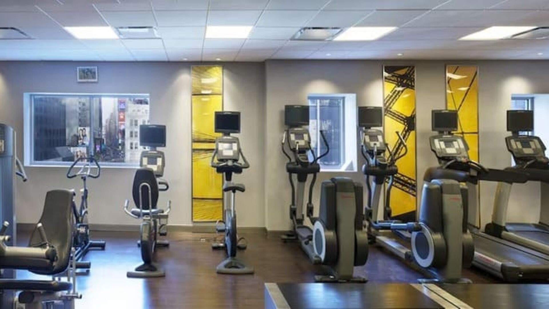 Equipped fitness center at M Social Hotel Times Square.