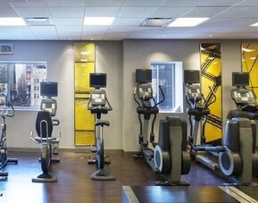 Equipped fitness center at M Social Hotel Times Square.