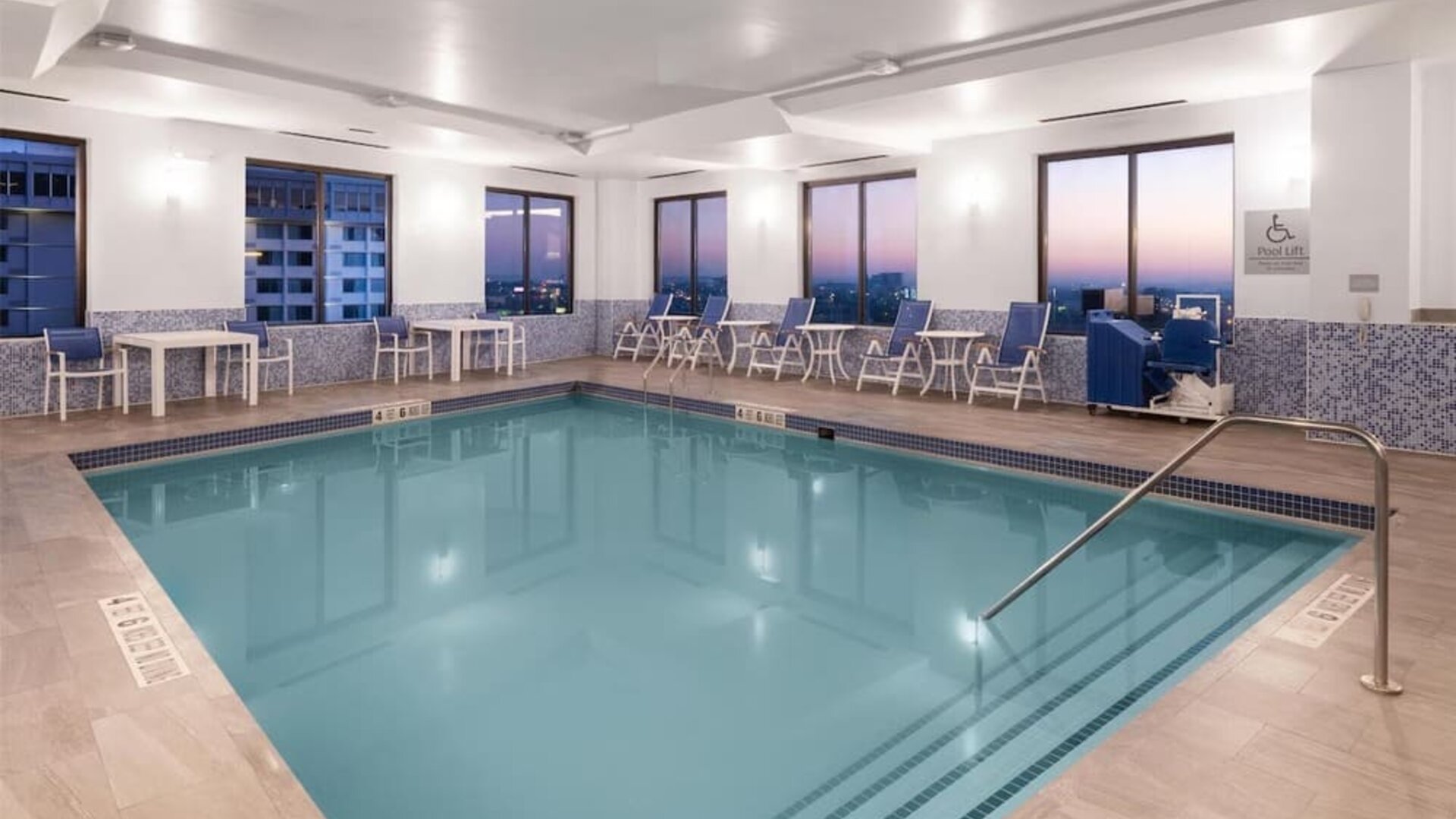 Refreshing indoor pool at Best Western Premier NYC Gateway.