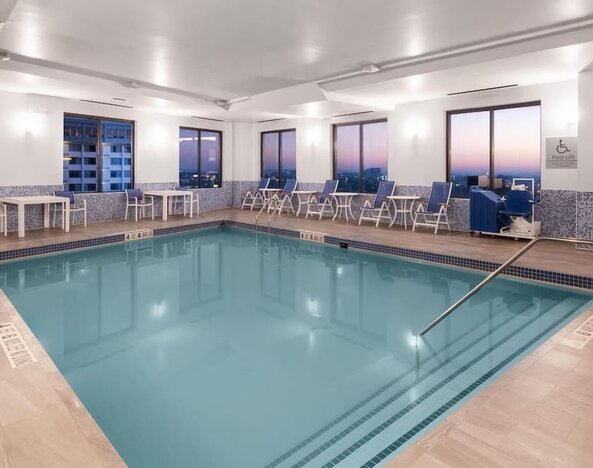 Refreshing indoor pool at Best Western Premier NYC Gateway.