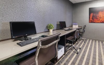 Business center at Best Western Premier NYC Gateway.