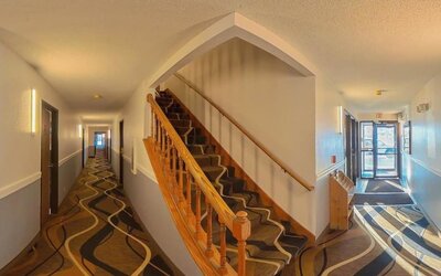 Lobby at Coratel Inn & Suites By Jasper Hastings.