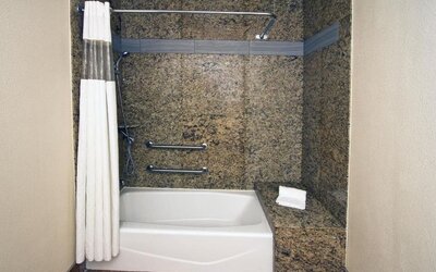 Bathroom with shower at The Stevenson Monterey