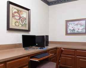 Business center at Hotel Piney Woods.